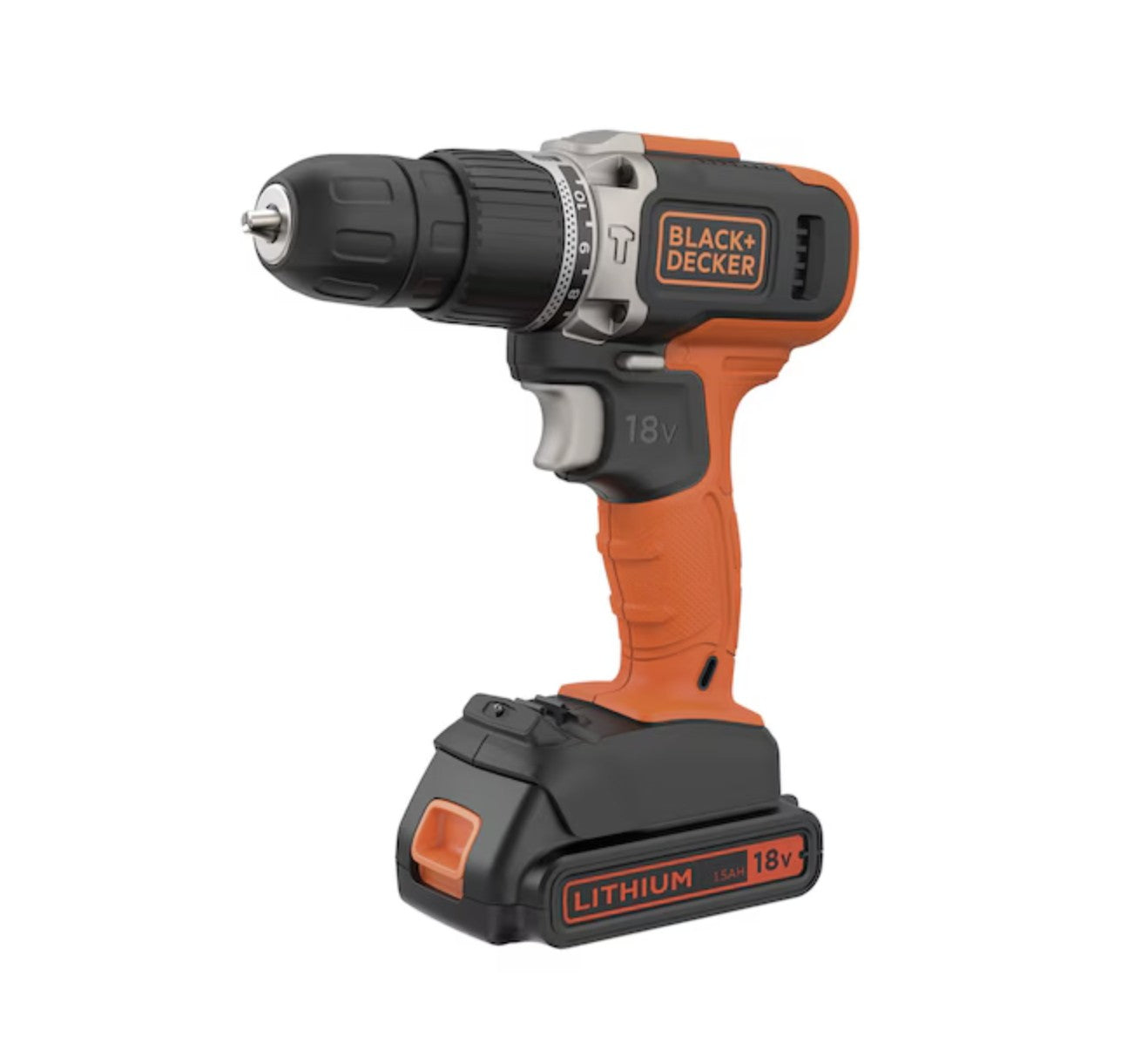 BLACK+DECKER BCD003C1 Akku Schlagbohrschrauber Akkuschrauber 18V - 1,5Ah 2-Gang