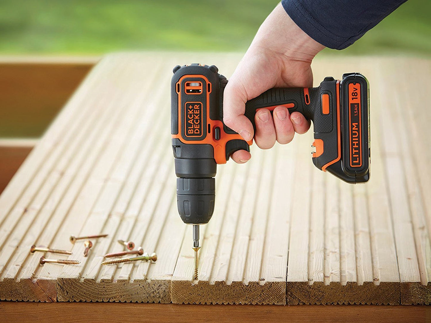 BLACK+DECKER BDC718AS2O Akkuschrauber Bohrschrauber 18V 2x Akkus 80tlg Zubehör
