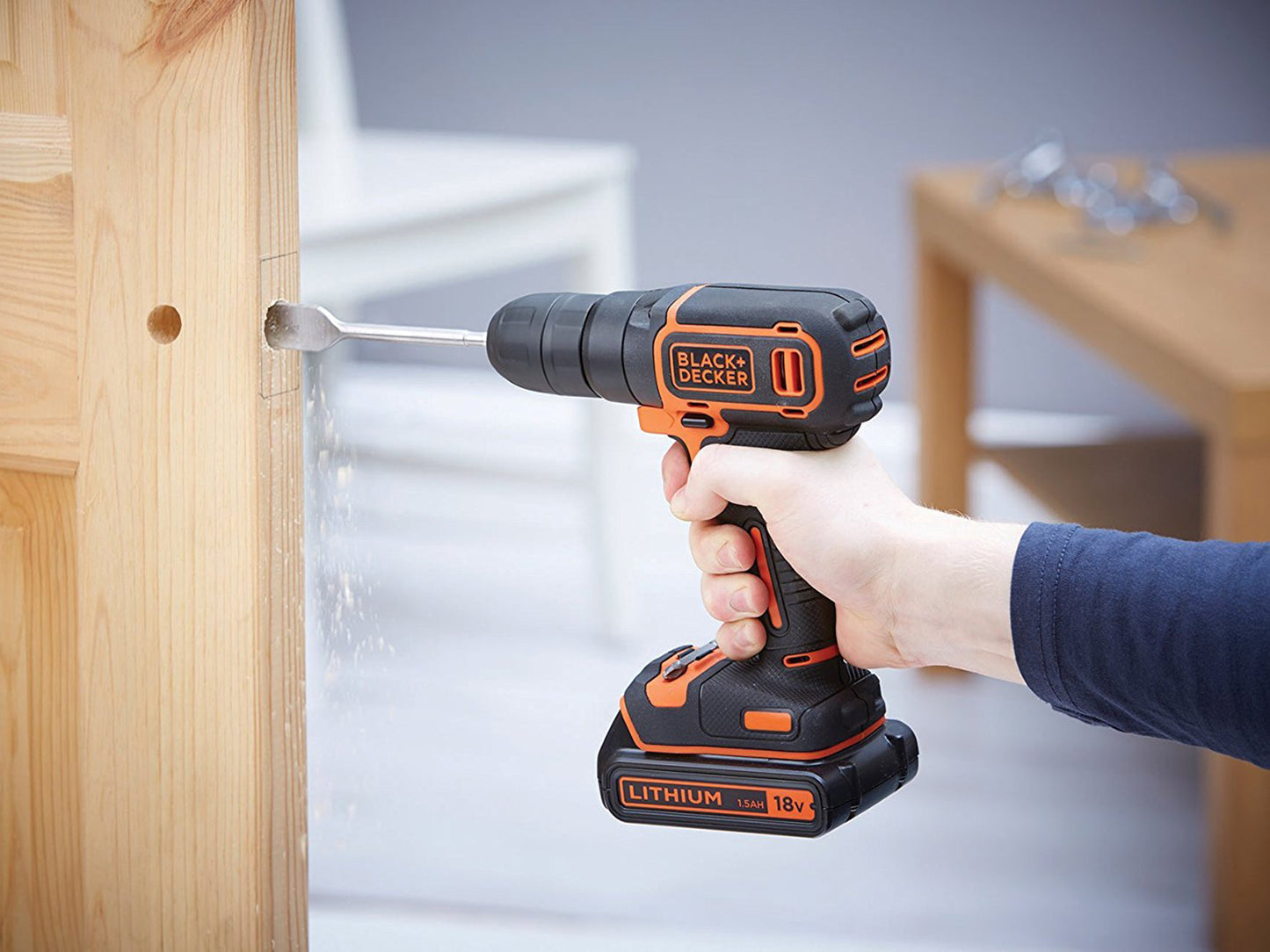 BLACK+DECKER BDC718AS2O Akkuschrauber Bohrschrauber 18V 2x Akkus 80tlg Zubehör