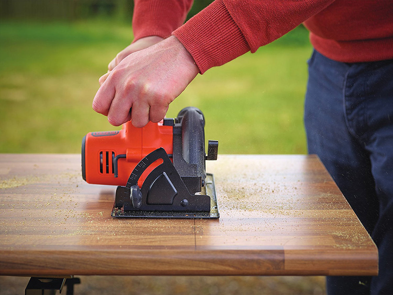 BLACK+DECKER BDCCS18 Akku Kreissäge Handkreissäge 18V Ø140mm + Akku Ladegerät
