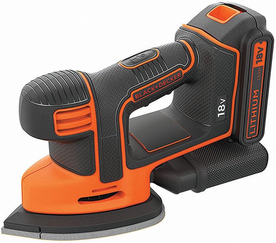 BLACK+DECKER BDCDS18 Akku Dreieckschleifer Schleifmaschine Mouse 18V Tasche