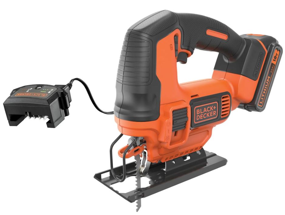 BLACK+DECKER BDCJS18E1 Pendelhub Stichsäge kabellos 18V, mit 1x Akku, Ladegerät