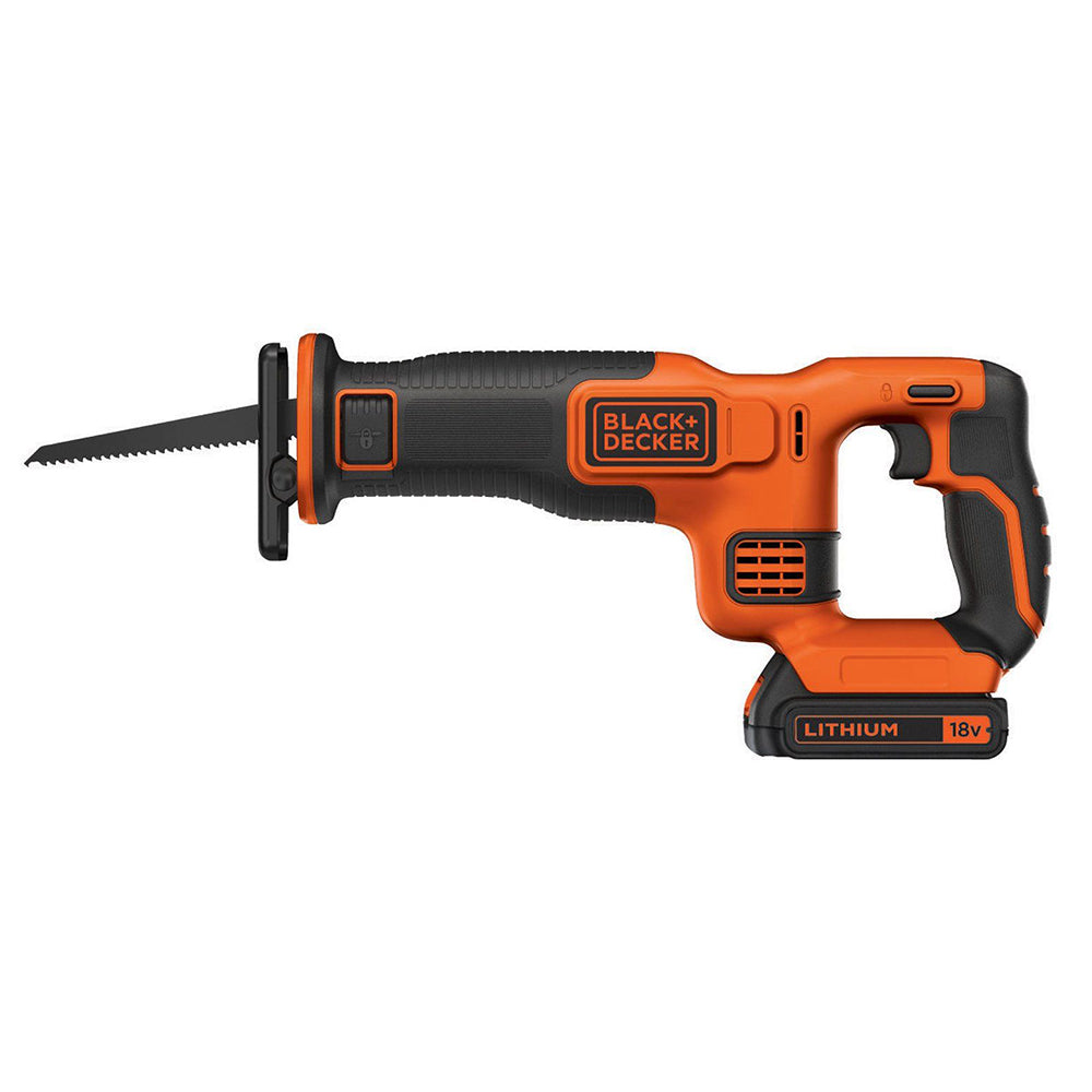BLACK+DECKER BDCR18 Akku Säbelsäge Fuchsschwanz 18V mit Akku/Ladegerät