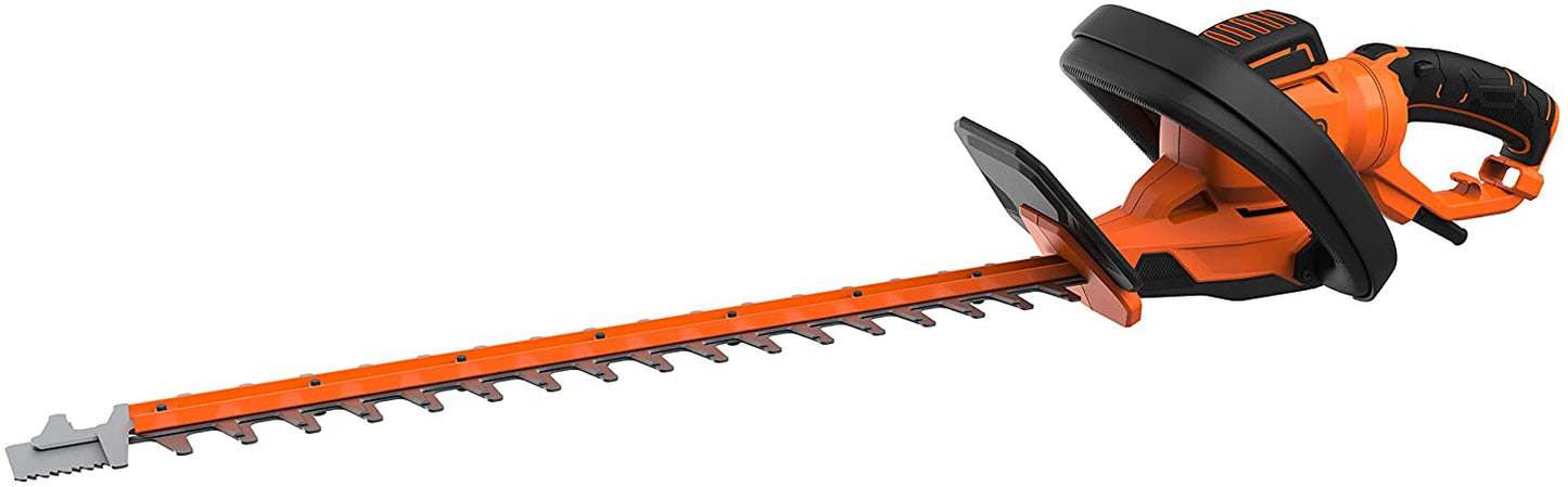 BLACK+DECKER BEHTS551 Elektro Heckenschere 650W 60cm bis 25 mm mit Schutzhülle