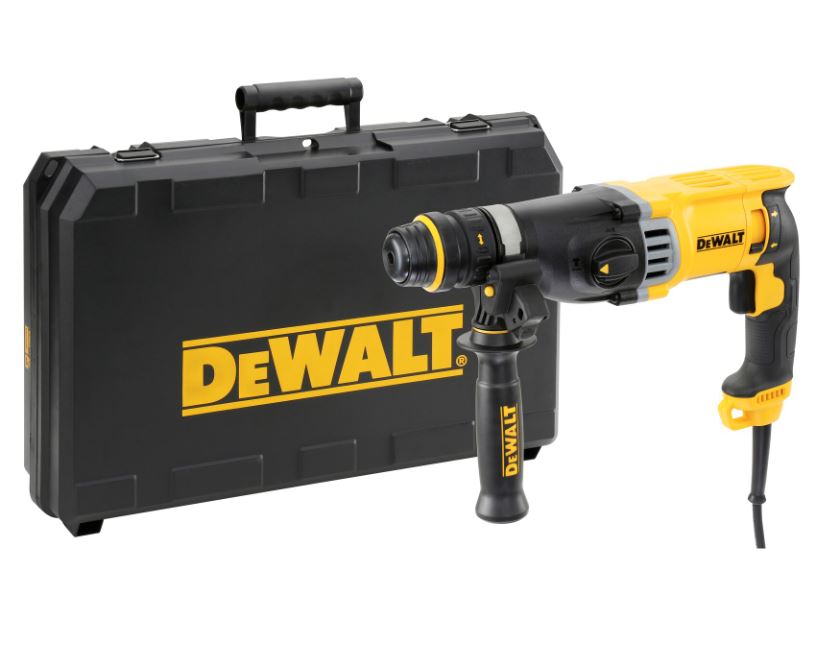 DeWALT D25144K Kombihammer SDS-Plus 900W + Schnellspannbohrfutter 13mm + Koffer
