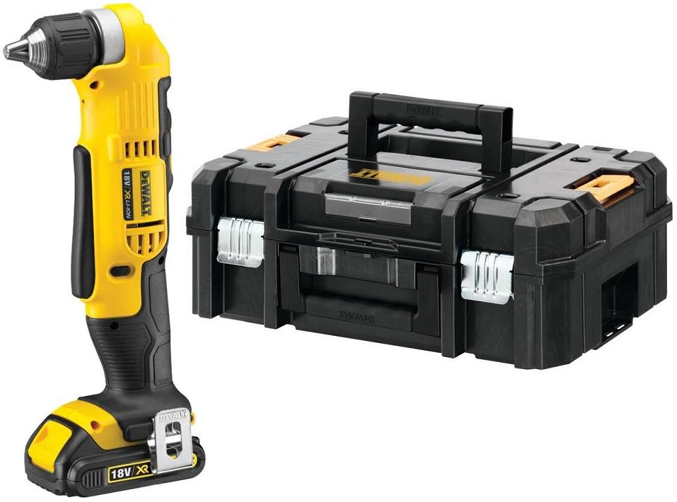 DeWALT DCD740C1 Akku Winkelbohrmaschine Bohrmaschine 18V mit Akku & Koffer
