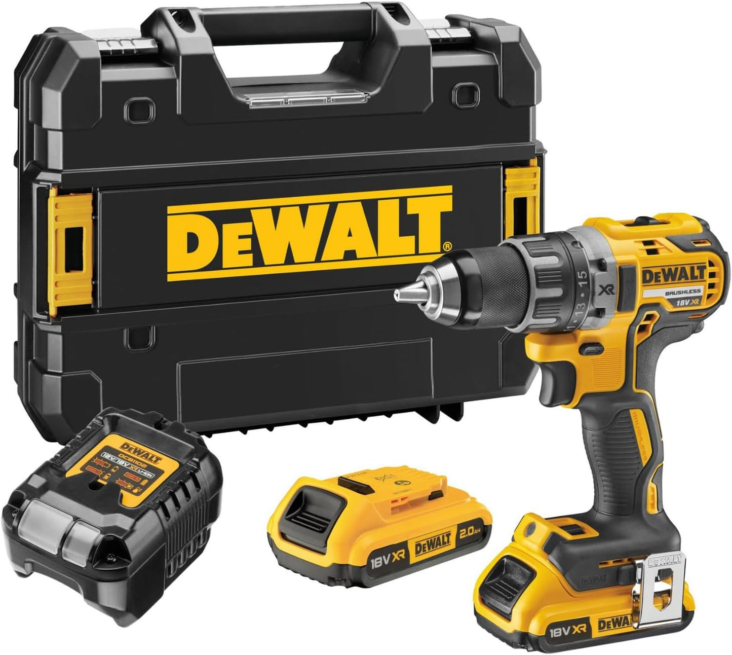 DeWALT DCD791D2 2-Gang Akku Bohrschrauber Schrauber bürstenlos 18V - 2Ah Koffer