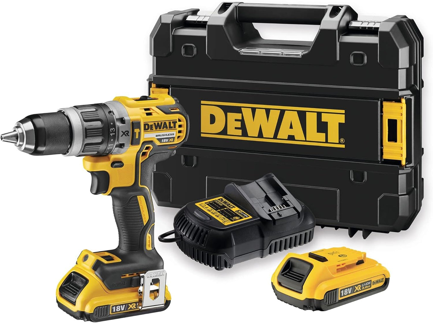 DeWALT DCD796D2 Akku Schlagbohrschrauber Bohrschrauber 18V 2-Gang 2Ah 2-Akkus Koffer TSTAK