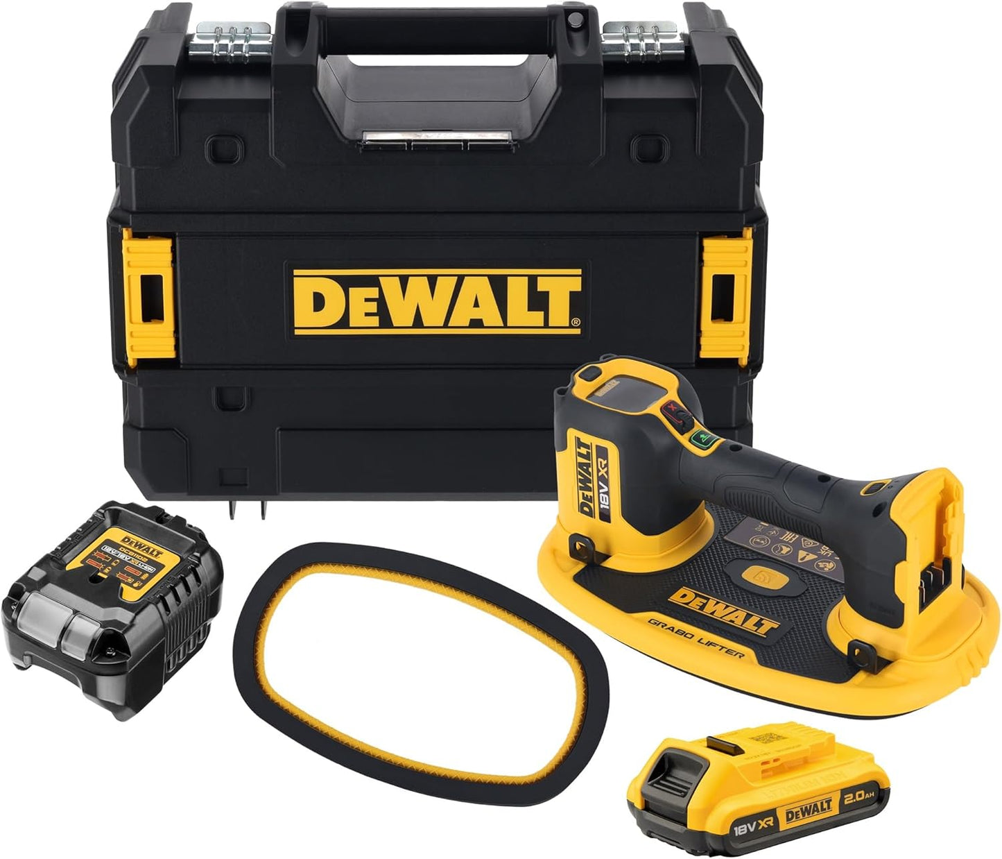 DeWALT DCE590D1T Vakuum Heber 18V XR Vakuumheber Set 2Ah TSTAK Koffer
