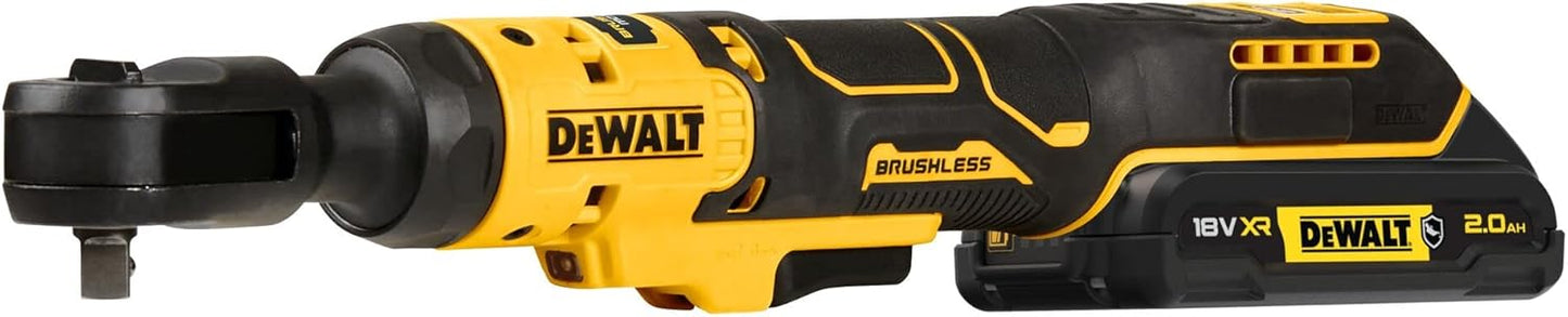 DeWALT DCF513D1G Akku Ratsche 18V bürstenlos 3/8" Umschaltknarre 2Ah Einlage