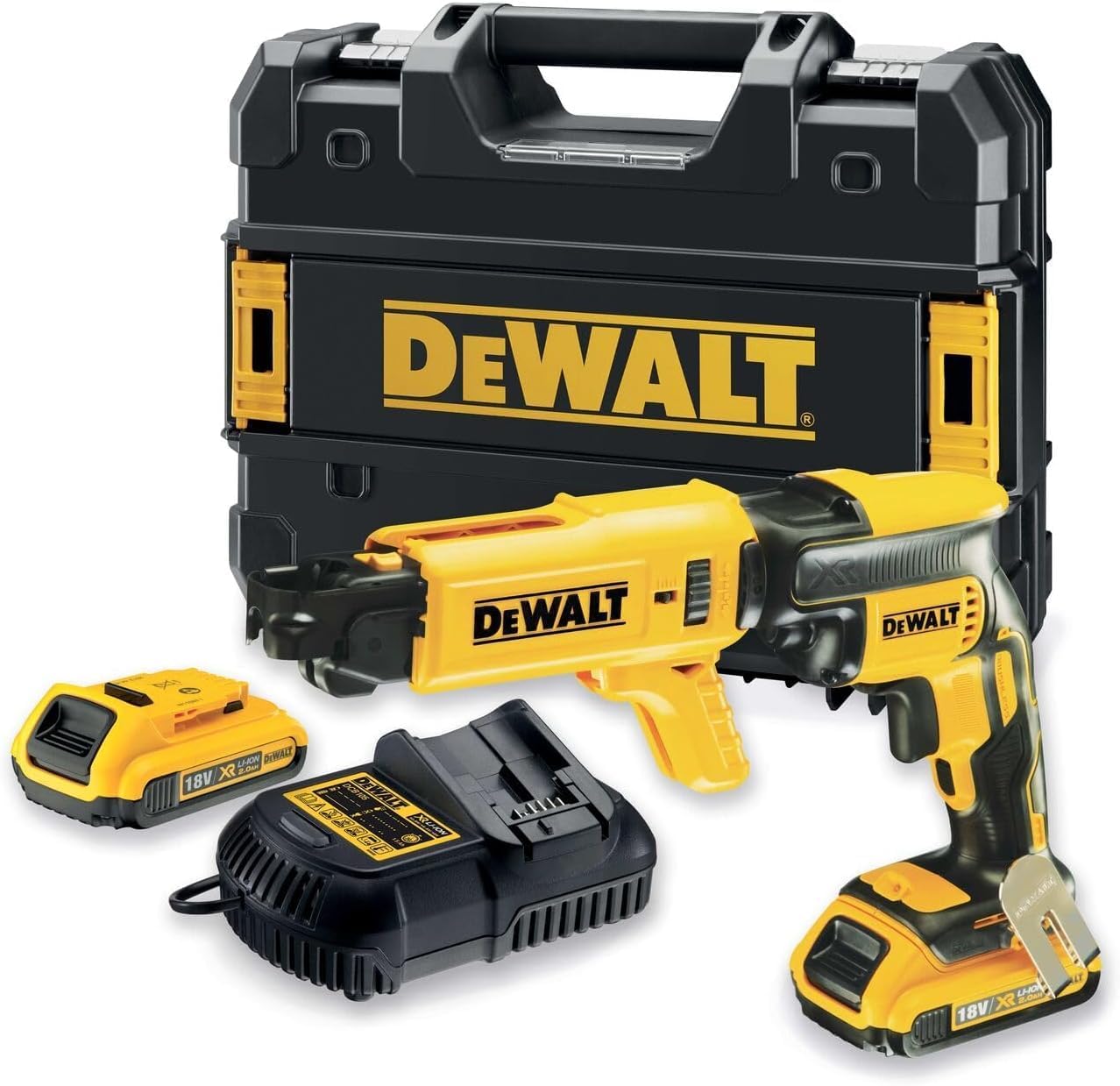 DeWALT DCF620D2K Akku Magazin Trockenbauschrauber 18V 2Ah 2x Akkus Koffer