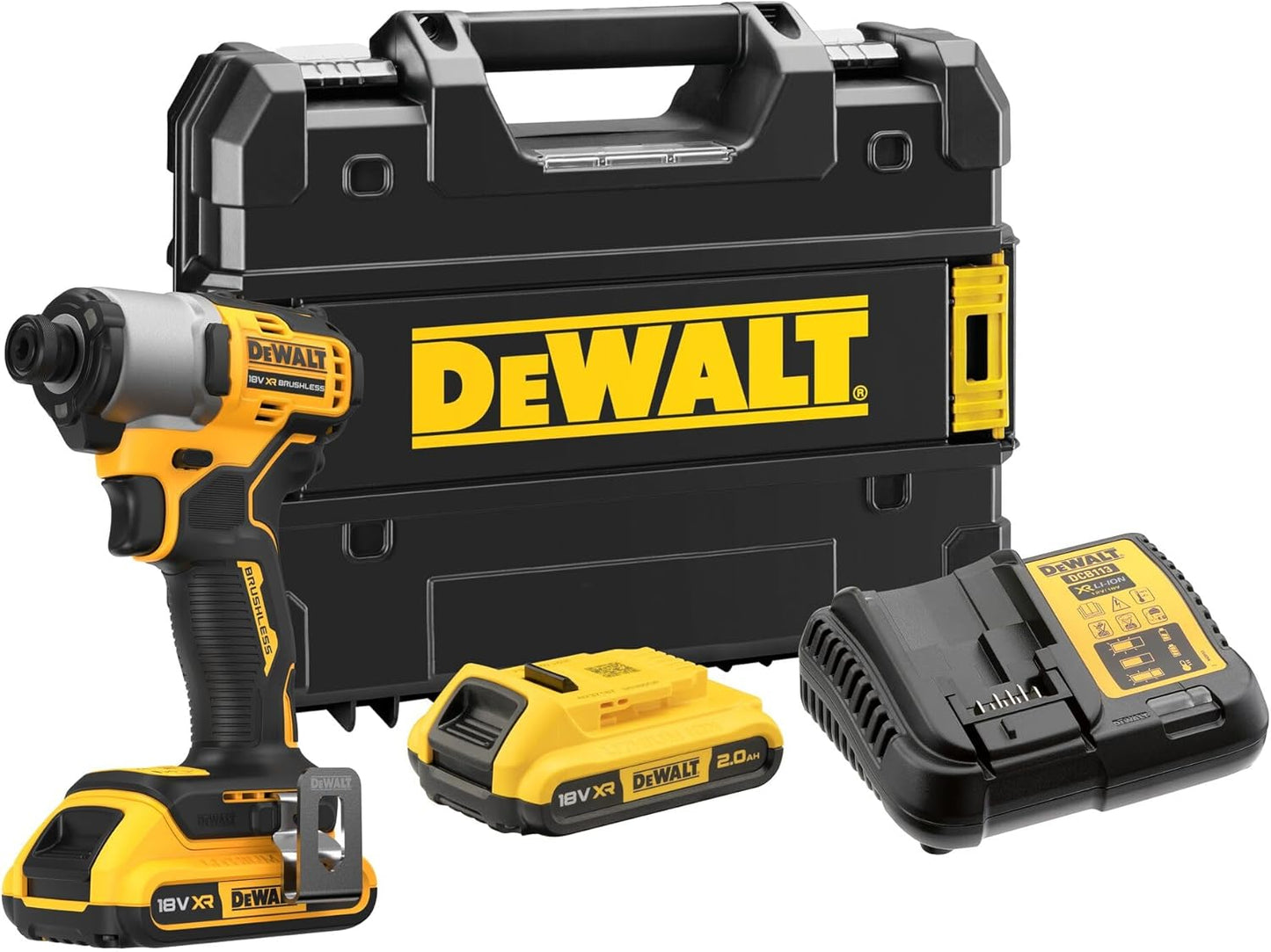 DeWALT DCF840D2T Akku Schlagschrauber 1/4" bürstenlos 18V - 2Ah 2 Akkus Koffer TSTAK