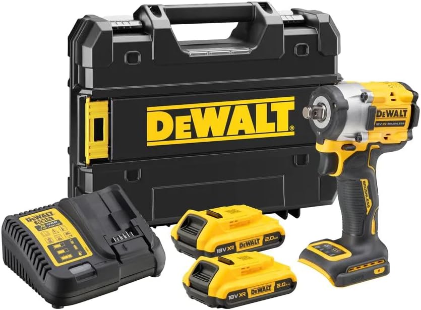 DeWALT DCF921D2T Akku Schlagschrauber 1/2" bürstenlos 18V 2 x 2Ah Li-ion TSTAK Koffer