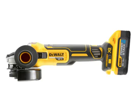 DeWALT DCG405H2T Akku Winkelschleifer 18V Powerstack 5Ah Ø125mm bürstenlos 2 Akkus & Koffer