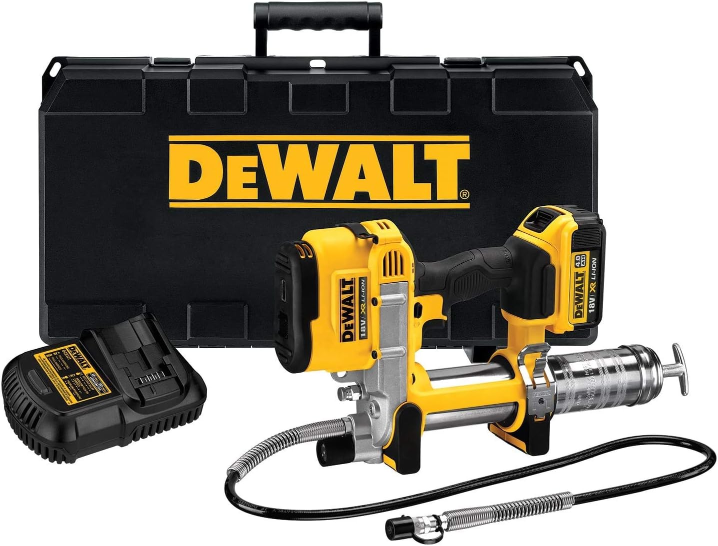 DeWALT DCGG571M1 Akku kabellos Fettpresse 18V 4Ah 690 bar