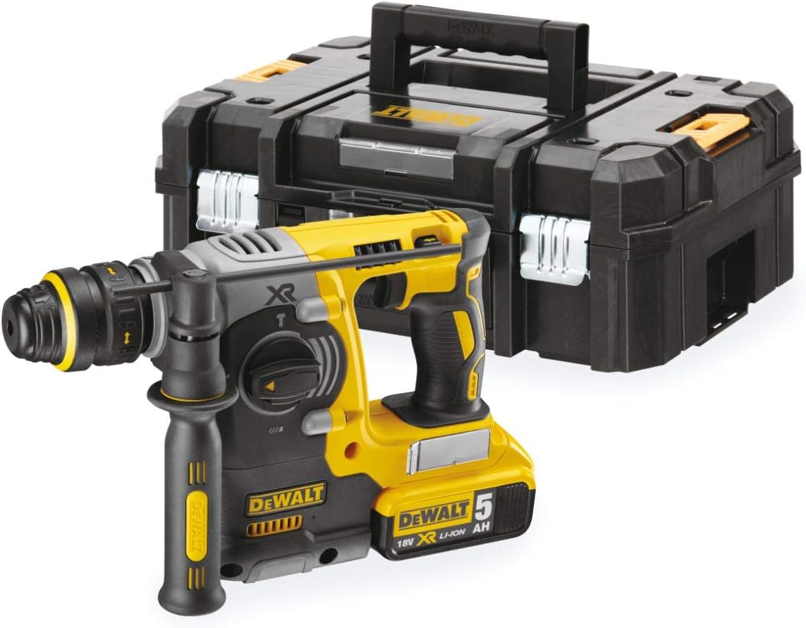 DeWALT DCH274P2T Akku Kombihammer SDS-Plus 18V 5Ah Bohrhammer Meißelhammer Bohrfutter