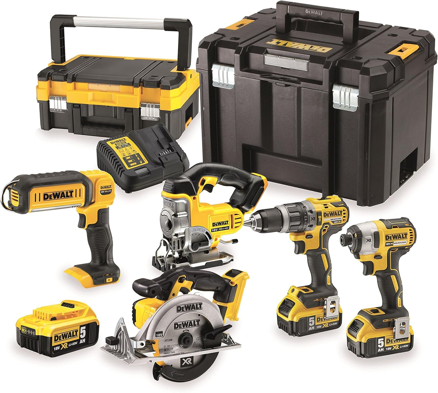 DeWALT DCK551P3T AKKU KOMBOPACK 18V 5Ah 5-tlg DCD796 DCF887 DCS391 DCS331 DCL050