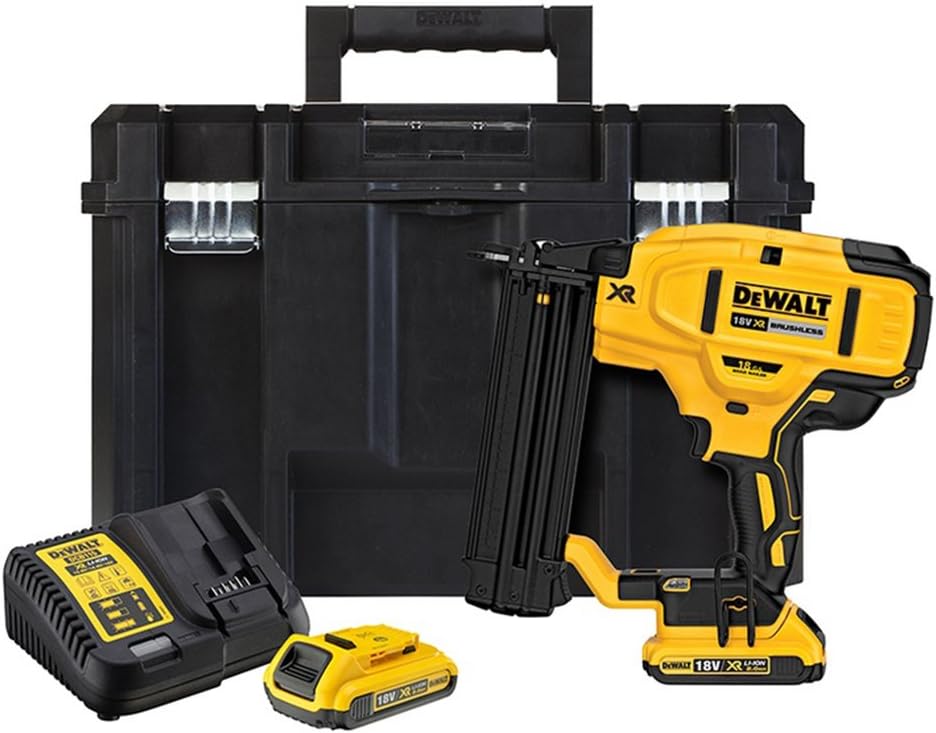 DeWALT DCN680D2 Akku Nagler bürstenlos kabellos 18V 2Ah 18Ga 2x Akkus Koffer TSTAK