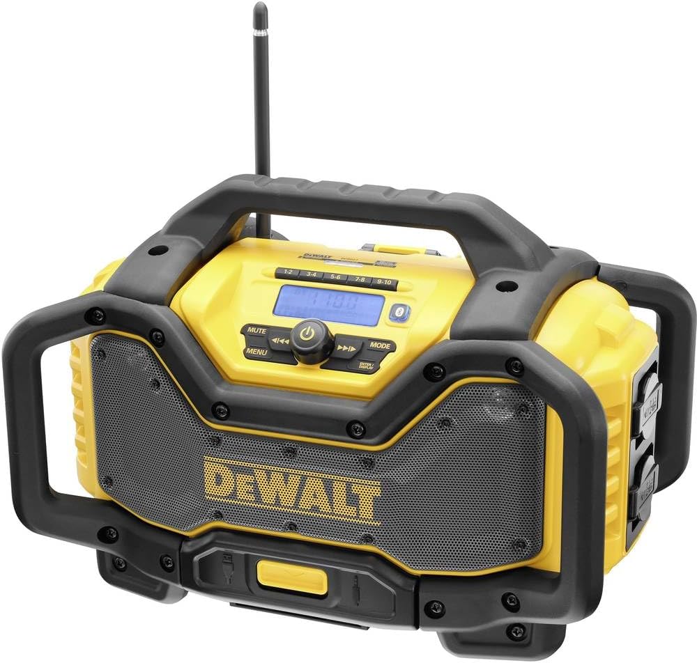 DeWALT DCR027 Akku- & Netz-Baustellenradio DAB+ / FM 14,4 / 18 und 54 V XR Li-Ion mit Akku - Ladefunktion