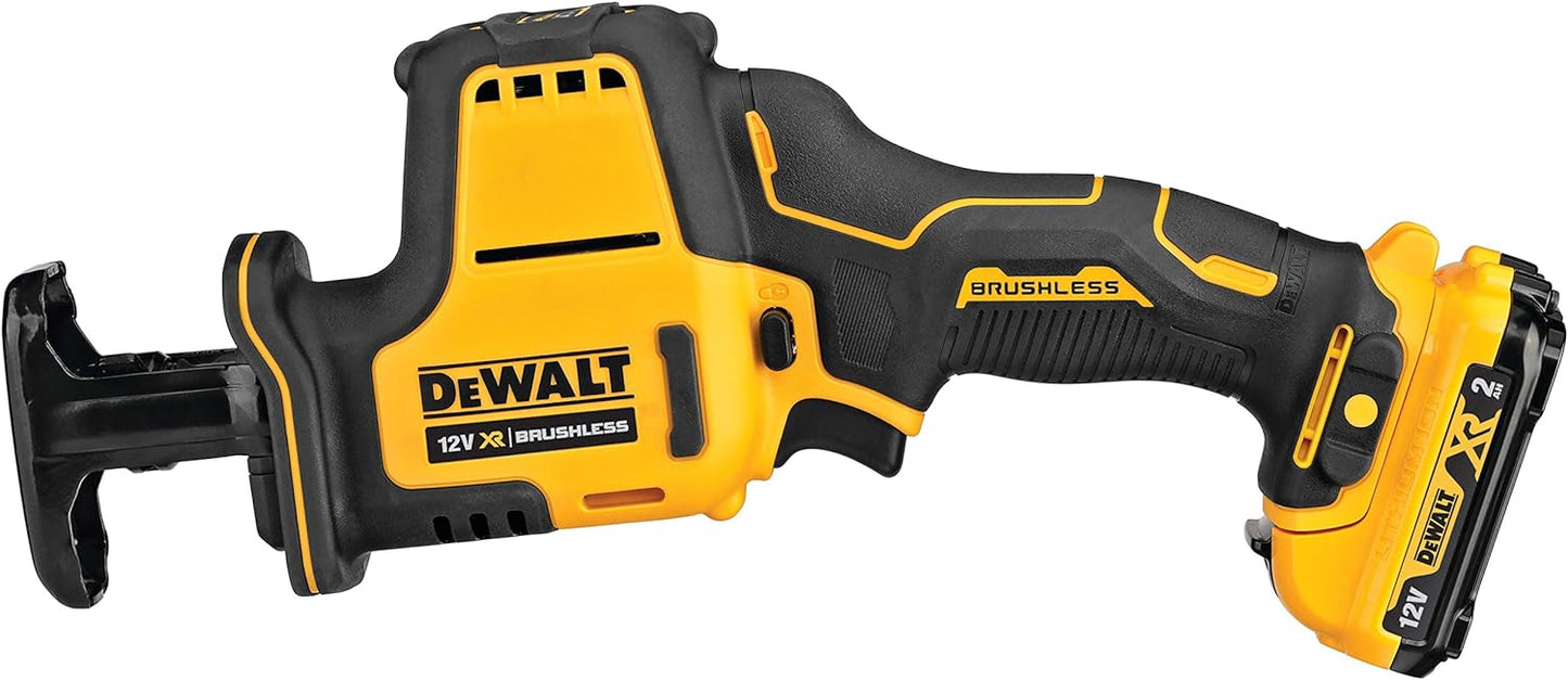DeWALT DCS312D2 Akku Kompakt Säbelsäge 12V-2Ah bürstenlos mit TSTAK Box II
