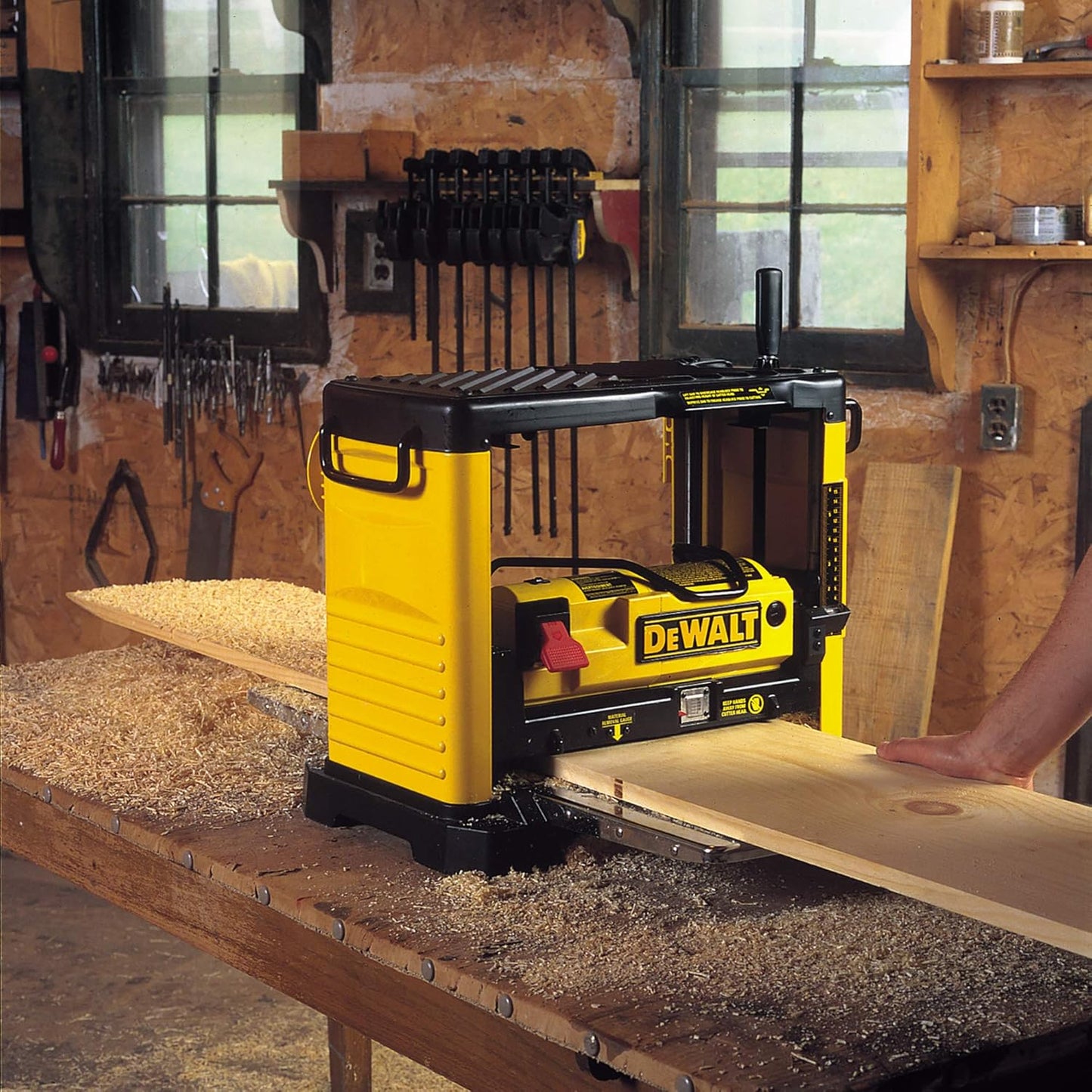 DeWALT DW733 Montagehobel tragbarer Dickenhobel Hobel Maschine 1800W