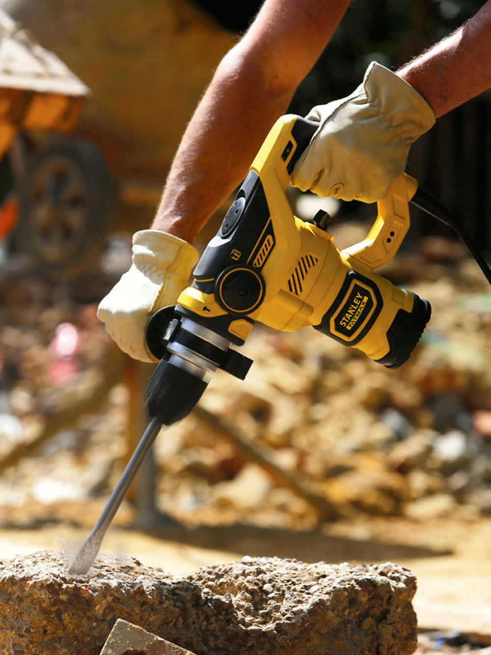 Stanley FME1250K Bohrhammer Meißelhammer SDS+ 1250W 3,5J 5,4Kg Koffer Bohrer