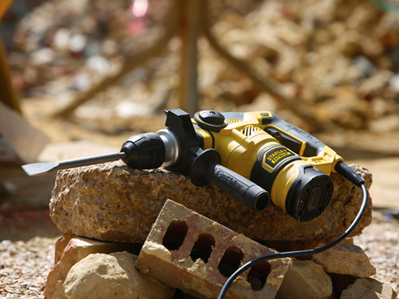 Stanley FME1250K Bohrhammer Meißelhammer SDS+ 1250W 3,5J 5,4Kg Koffer Bohrer