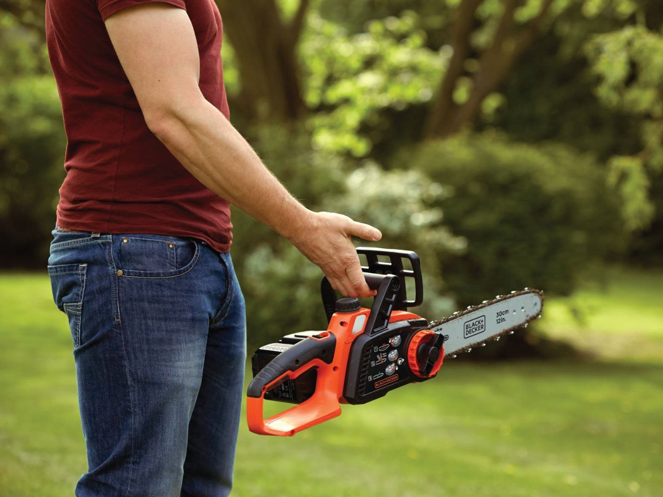 BLACK+DECKER GKC3630L25 Akku Kettensäge kabellos 36V 2,5Ah 30cm