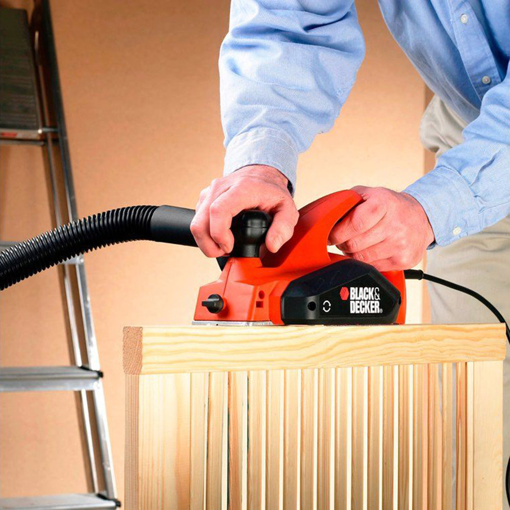 BLACK+DECKER KW712 Elektro Hobel 650 W - 82 mm
