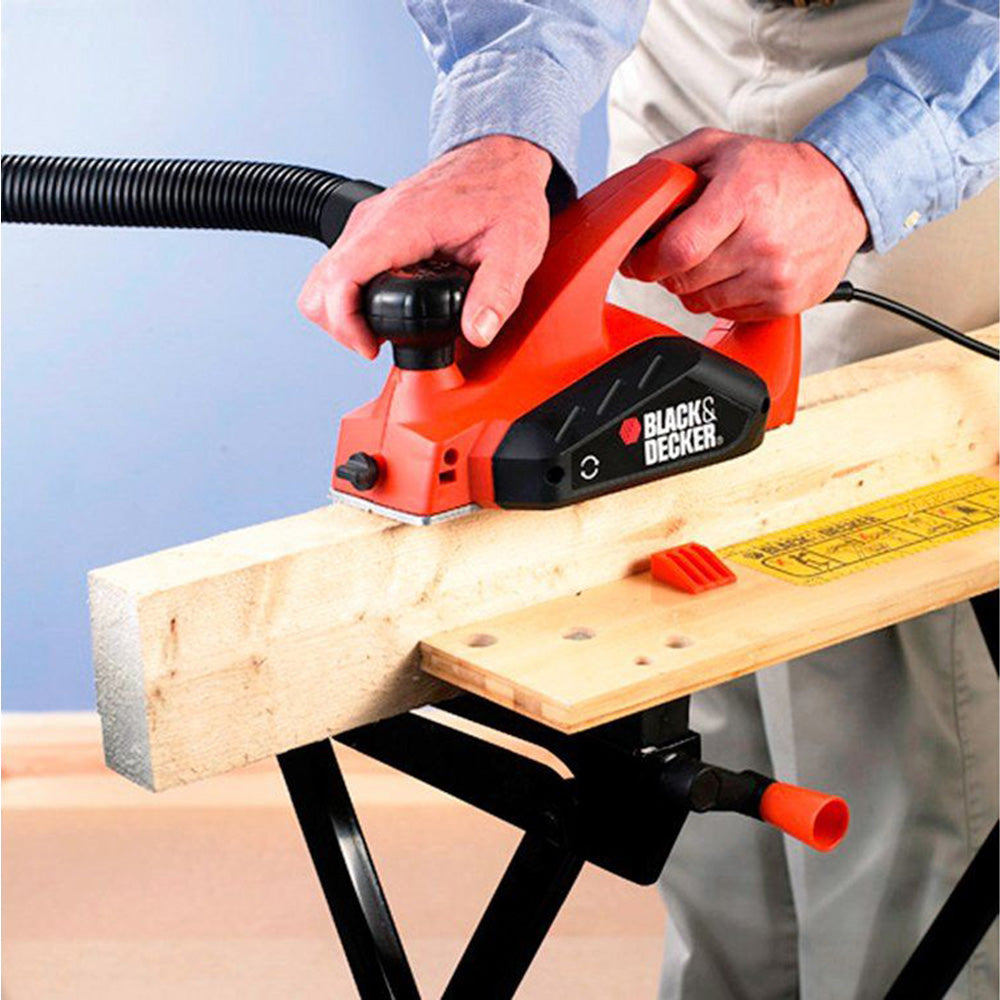 BLACK+DECKER KW712 Elektro Hobel 650 W - 82 mm