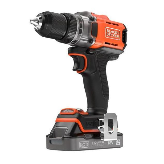 BLACK+DECKER BCD382D1XC Akku Bohrschrauber 18V POWERCONNECT 2-Gang 1x Akku 2Ah