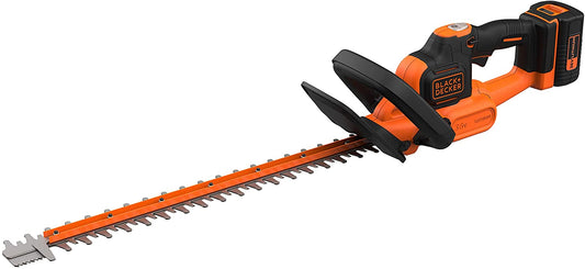 BLACK+DECKER BCHTS3625L1 Akku-Heckenschere POWERCOMMAND™ 36V - 2,5Ah Li-ion mit SAWBLADE™ Doppel Klinge 55cm