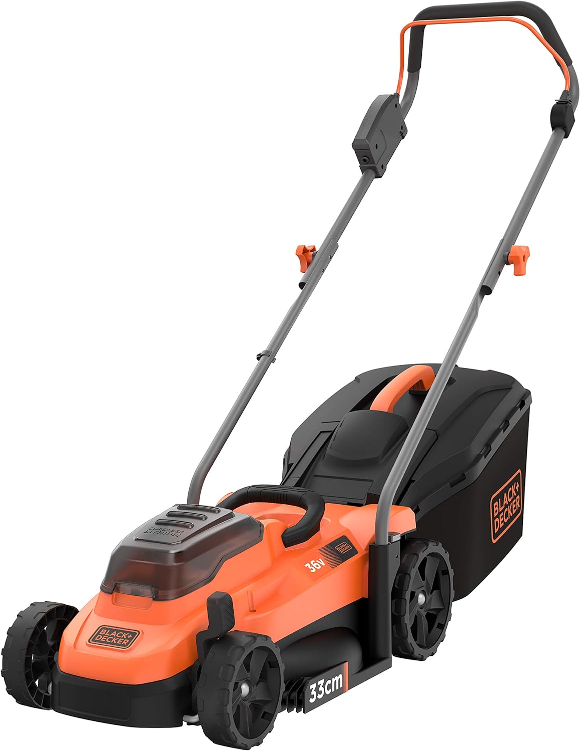 BLACK+DECKER BCMW3336N Akku Rasenmäher 36V - 33 cm ohne Akku Sologerät