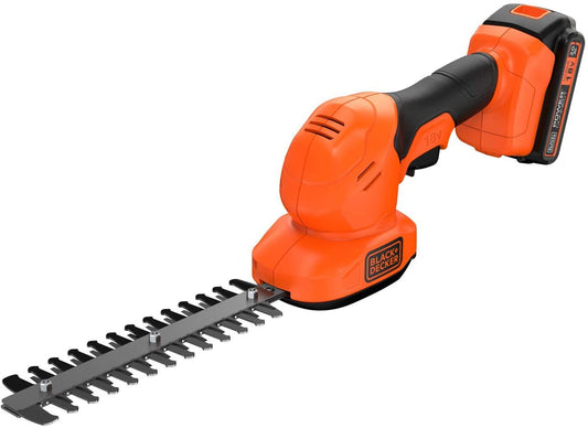 BLACK+DECKER BCSS18D1 Akku Strauchschere Grasschere Heckenschere 18V 2Ah mit Akku