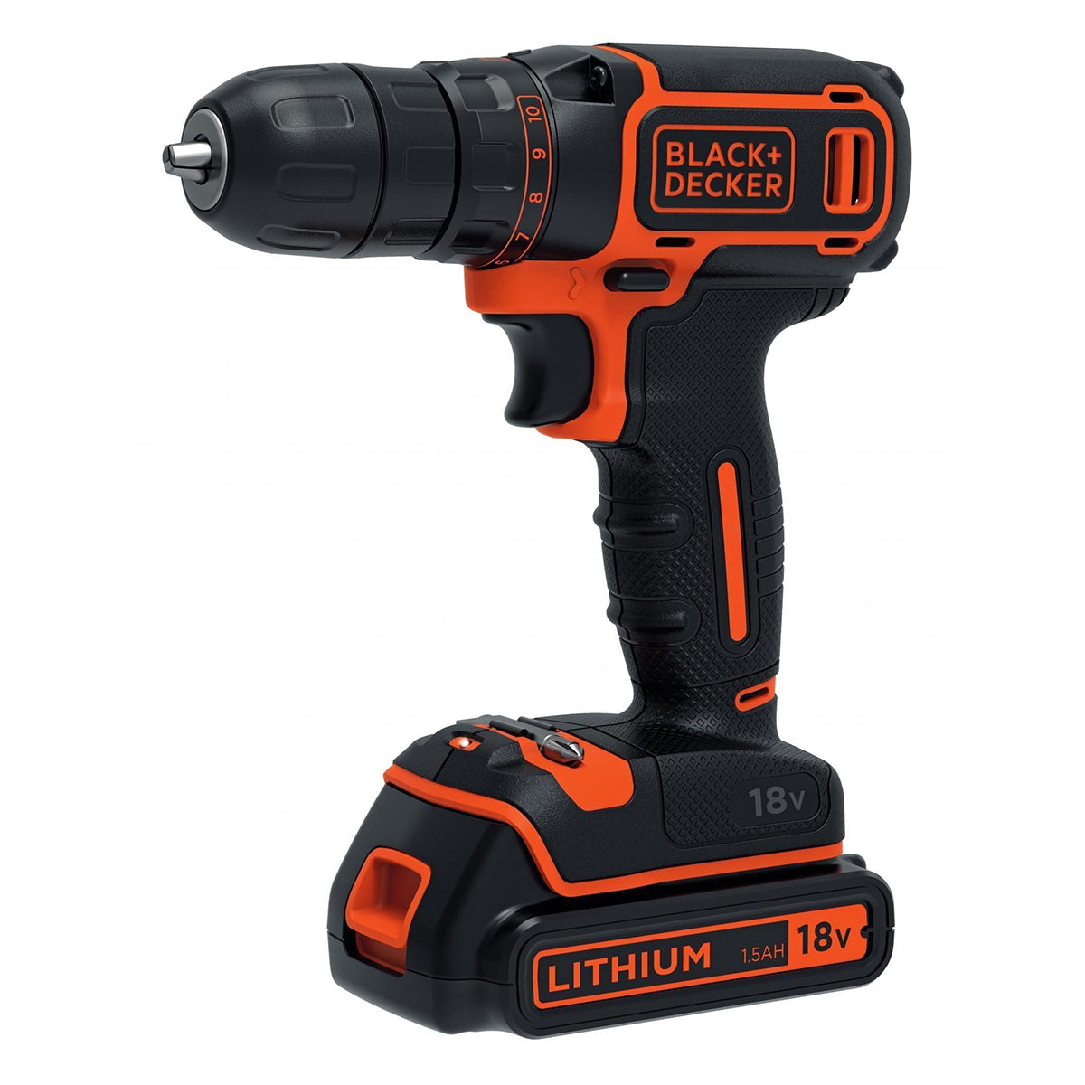 BLACK+DECKER BDCDC18B Akkuschrauber Bohrschrauber 18V 1.5Ah 2x Akkus
