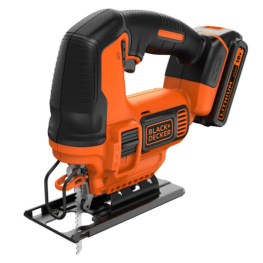 BLACK+DECKER BDCJS18 Pendelhub Stichsäge kabellos 18V, mit 1x Akku, Ladegerät