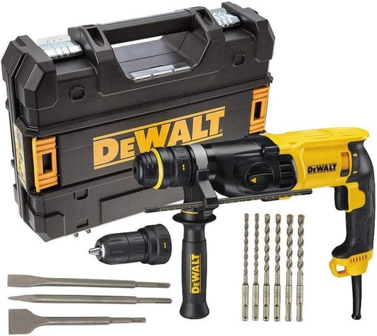 DeWALT D25134KP Kombihammer Bohrhammer Meißelhammer SDS-Plus 800W Schnellspannbohrfutter Bohrer