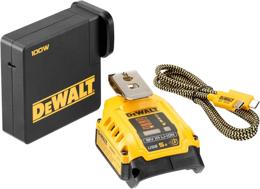 DeWALT DCB094K Kombi Ladegerät mit Powerbank Funktion USB USB-C 100W