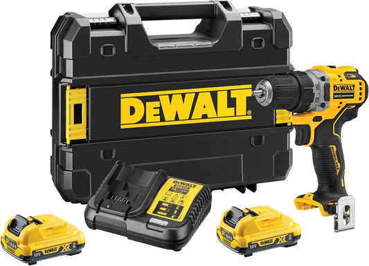 DeWALT DCD701D2 Akku Schlagbohrschrauber Akkuschrauber 12V - 2 Akkus TSTAK-Box