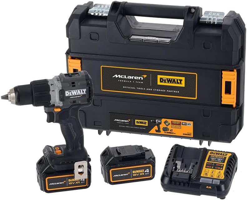 DeWALT DCD85MM2T Akku Schlagbohrschrauber McLaren F1 18V 4Ah 2 Akkus & Koffer
