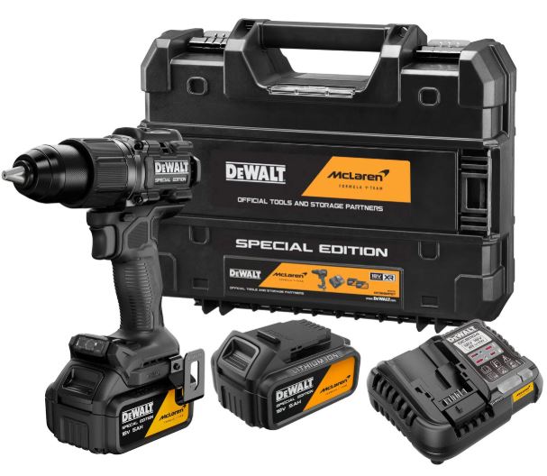 DeWALT DCD86MP2T Akku Schlagbohrschrauber McLaren F1 18V 5Ah 2 Akkus & Koffer
