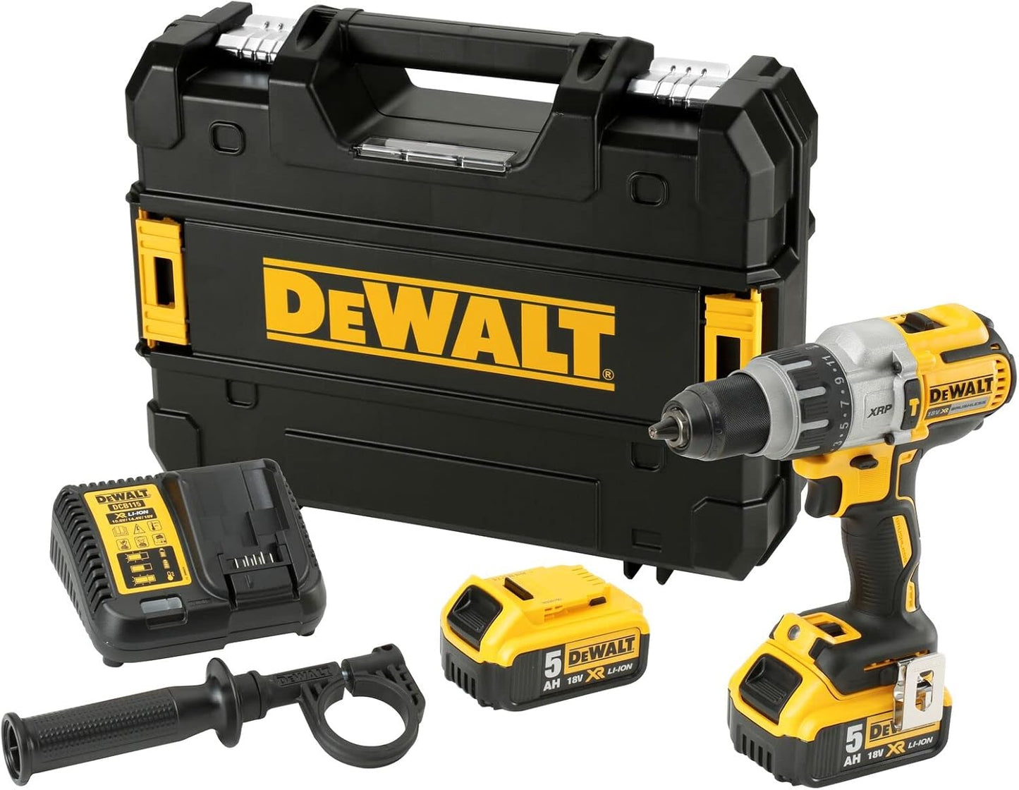 DeWALT DCD996P2 3 Gang Akku Schlagbohrschrauber bürstenllos 18V 2 x 5Ah TSTAK Koffer