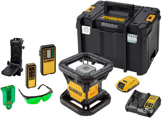 DeWALT DCE079D1G Vollautomatischer Rotationslaser Laser 18V 2,0Ah mit Zubehör