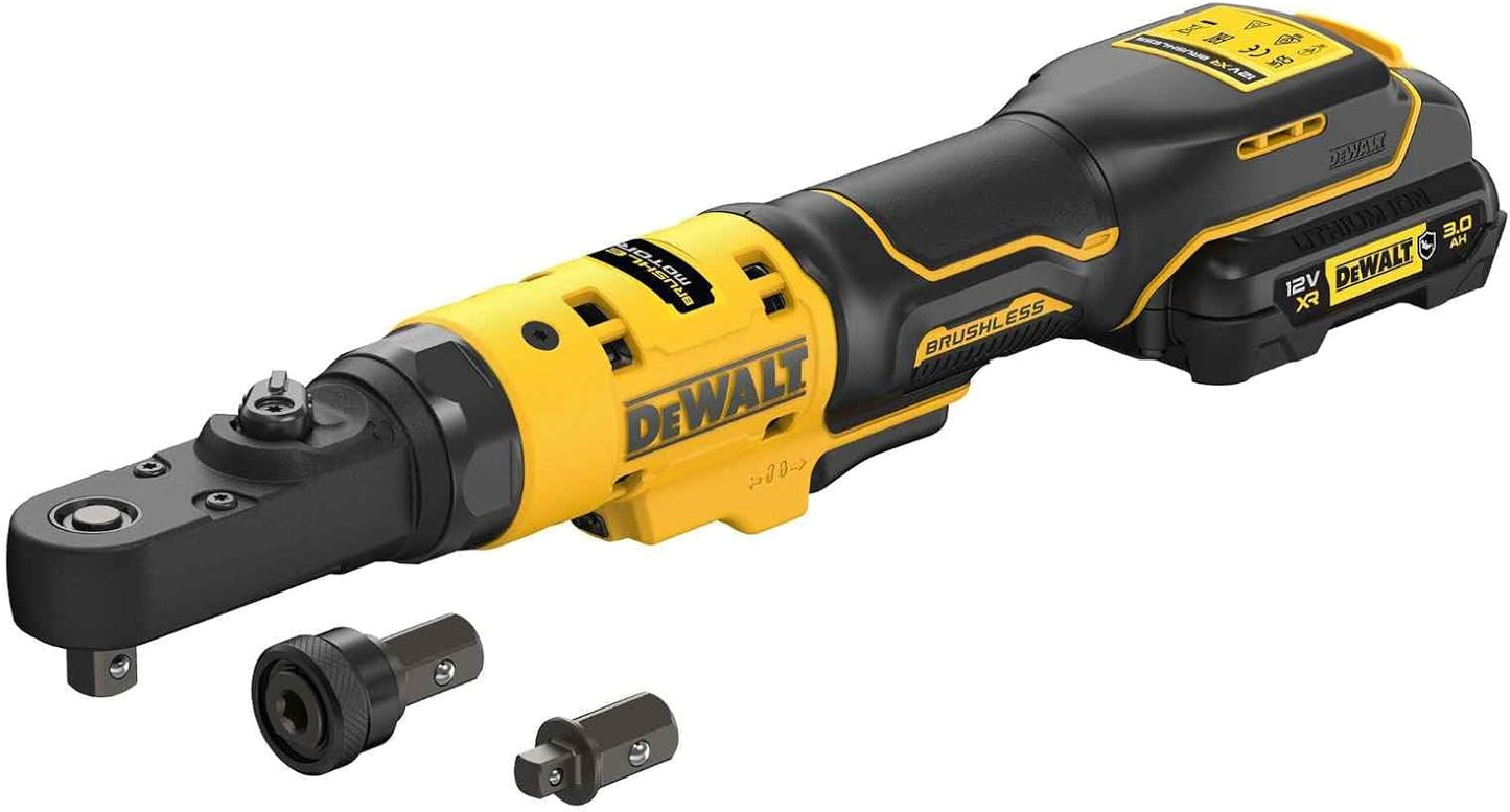 DeWALT DCF500L2G Akku Ratsche 12V bürstenlos 1/4" + 3/8" Umschaltknarre Einlage