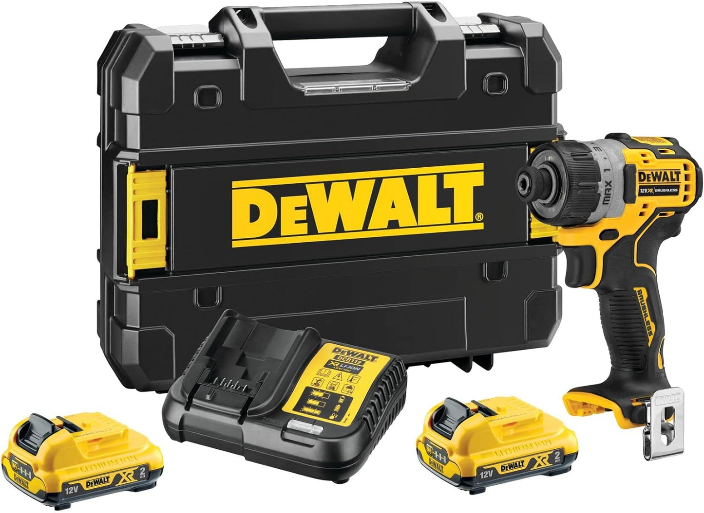 DeWALT DCF601D2 Akku Schlagschrauber 1/4" Akkuschrauber 12V - 2 Akkus TSTAK-Box