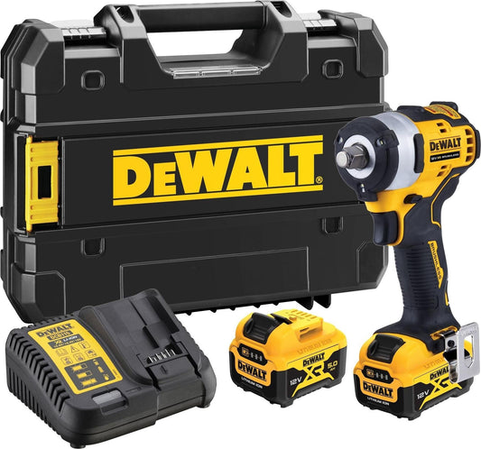 DeWALT DCF901P2 Akku Schlagschrauber 1/2" Außenvierkant 12V 2 Akkus 5Ah T-STAK Koffer