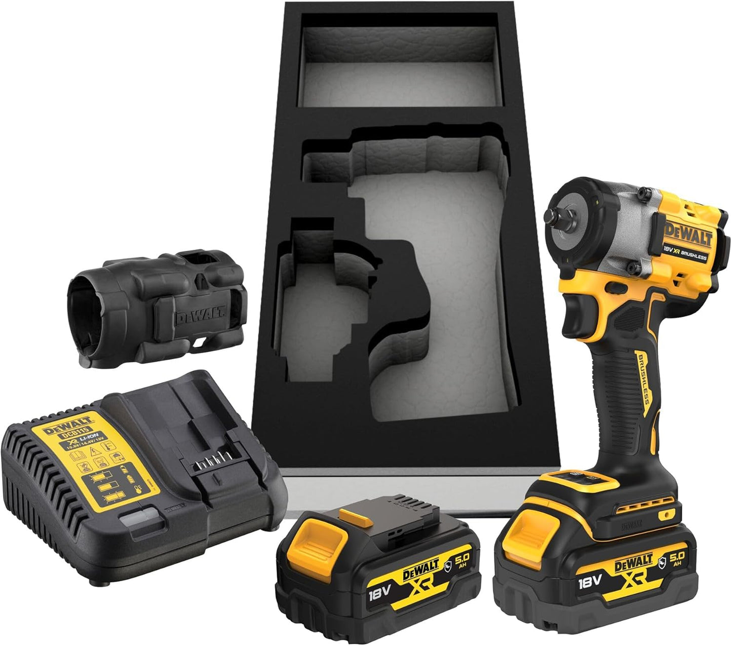 DeWALT DCF923P2G Akku Schlagschrauber 3/8" bürstenlos 18V 5Ah 2 Akkus Einlage