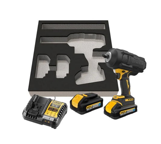DeWALT DCF961H2G Akku Schlagschrauber 1/2" Außenvierkant 18V Powerstack 5Ah Akkus Einlage