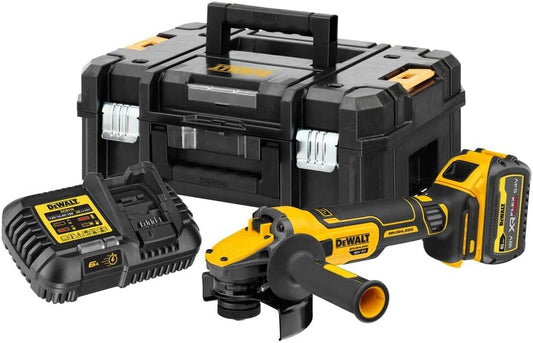 DeWALT DCG409T1 Akku Winkelschleifer Advantage 18V/54V - 6Ah Ø 125 mm bürstenlos Koffer TSTAK