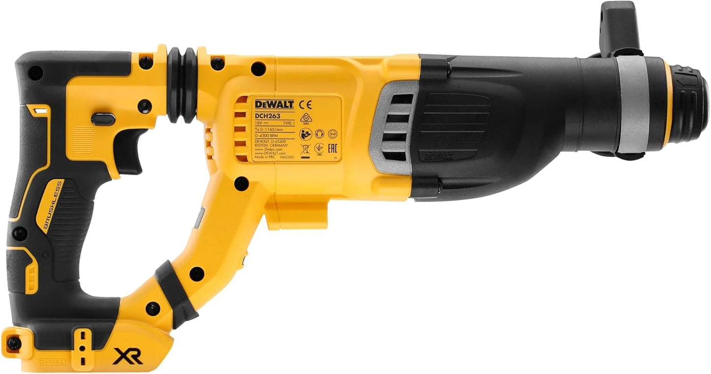 DeWALT DCH263NK Akku Kombihammer 18V Bohrhammer Meißelhammer SDS-Plus ohne Akku Koffer